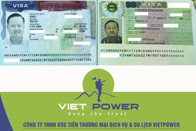 Chúc mừng khách hàng đã nhận được cùng lúc Visa Mỹ và Visa Anh